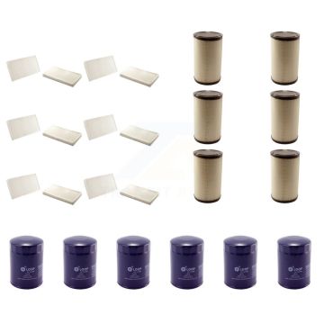 6x Air + 6x Cabin + 6x Engine Oil Filter (18 Total) Kit For Cadillac Escalade KFM-103821