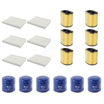 6x Air + 6x Cabin + 6x Engine Oil Filter (18 Total) Kit For Ford F-350 Super Duty F-250 KFM-103822