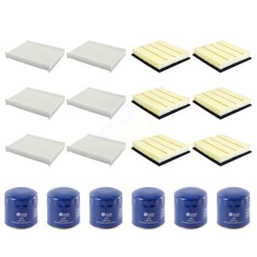 6x Air + 6x Cabin + 6x Engine Oil Filter (18 Total) Kit For Ford F-350 Super Duty F-250 KFM-103824