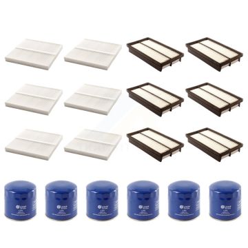 6x Air + 6x Cabin + 6x Engine Oil Filter (18 Total) Kit For 2003-2008 Mazda 6 3.0L KFM-103831