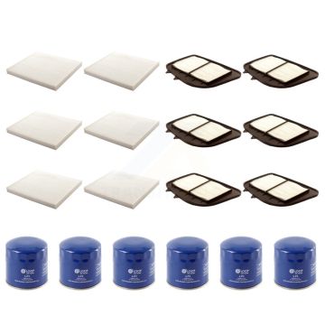 6x Air + 6x Cabin + 6x Engine Oil Filter (18 Total) Kit For 2006-2007 Cadillac STS 4.4L KFM-103833