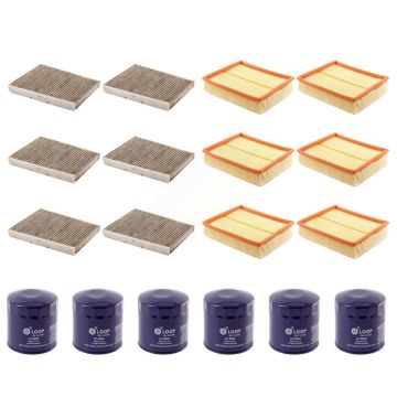 6x Air + 6x Cabin + 6x Engine Oil Filter (18 Total) Kit For 03-05 Volkswagen Passat 2.8L KFM-103838