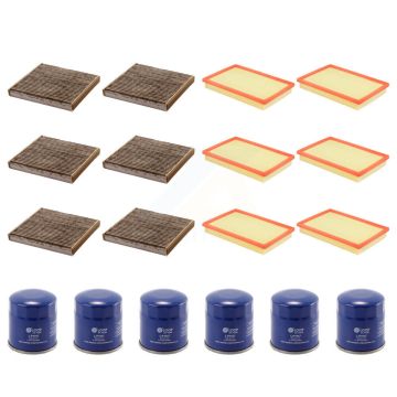 6x Air + 6x Cabin + 6x Engine Oil Filter (18 Total) Kit For 10-12 Lexus HS250h 2 Required KFM-103840