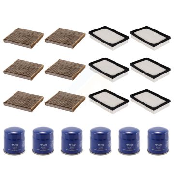 6x Air + 6x Cabin + 6x Engine Oil Filter (18 Total) Kit For 2012-2015 Toyota Prius C KFM-103841