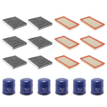 6x Air + 6x Cabin + 6x Engine Oil Filter (18 Total) Kit For Toyota RAV4 Corolla Camry KFM-103845