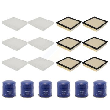 6x Air + 6x Cabin + 6x Engine Oil Filter (18 Total) Kit For Toyota RAV4 Camry Lexus NX350 KFM-103848