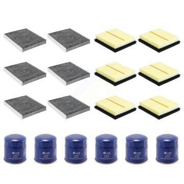 6x Air + 6x Cabin + 6x Engine Oil Filter (18 Total) Kit For Lexus UX250h KFM-103849