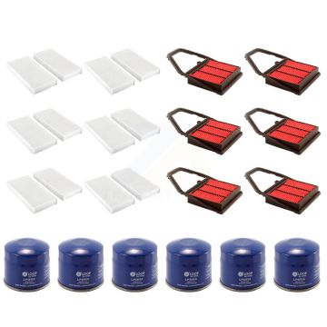 6x Air + 6x Cabin + 6x Engine Oil Filter (18 Total) Kit For 2001-2003 Acura EL 1.7L KFM-103858