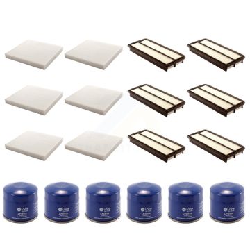 6x Air + 6x Cabin + 6x Engine Oil Filter (18 Total) Kit For 2005 Acura RL 3.5L KFM-103859