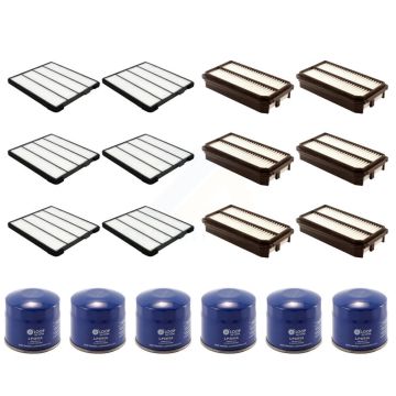 6x Air + 6x Cabin + 6x Engine Oil Filter (18 Total) Kit For 1999-2001 Honda Odyssey 3.5L KFM-103863