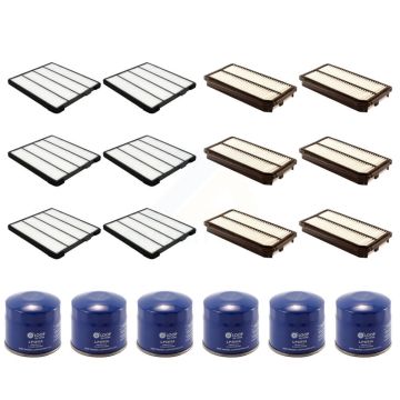 6x Air + 6x Cabin + 6x Engine Oil Filter (18 Total) Kit For 2002 Honda Odyssey 3.5L KFM-103864