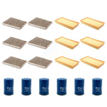 6x Air + 6x Cabin + 6x Engine Oil Filter (18 Total) Kit For Volkswagen Jetta Golf Beetle KFM-103865
