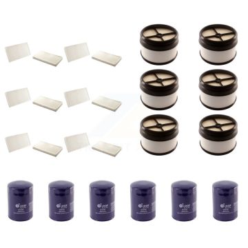 6x Air + 6x Cabin + 6x Engine Oil Filter (18 Total) Kit For GMC Chevrolet Sierra 2500 HD KFM-103867