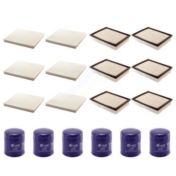6x Air + 6x Cabin + 6x Engine Oil Filter (18 Total) Kit For 2004 GMC Yukon XL 1500 2500 KFM-103868