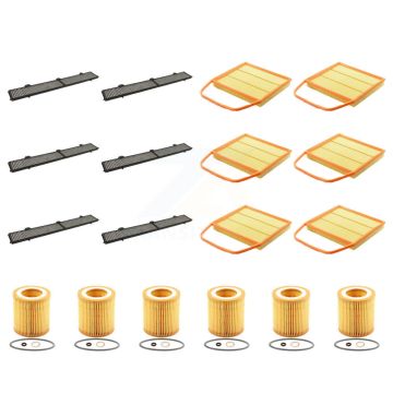 6x Air + 6x Cabin + 6x Engine Cartridge Oil Filter (18 Total) Kit For BMW 335i xDrive 1 M KFM-103879