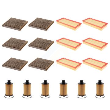 6x Air + 6x Cabin + 6x Engine Cartridge Oil Filter (18 Total) Kit For Land Rover Range KFM-103886