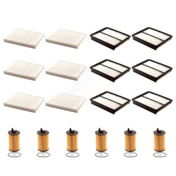 6x Air + 6x Cabin + 6x Engine Cartridge Oil Filter (18 Total) Kit For Kia Sorento Hyundai KFM-103896
