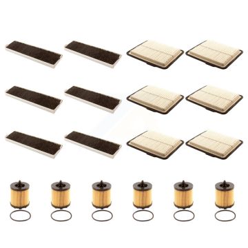 6x Air + 6x Cabin + 6x Engine Cartridge Oil Filter (18 Total) Kit For Saturn Vue KFM-103899