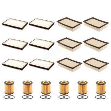 6x Air + 6x Cabin + 6x Engine Cartridge Oil Filter (18 Total) Kit For Ford Escape Mazda KFM-103908