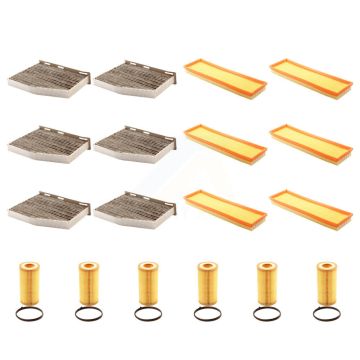 6x Air + 6x Cabin + 6x Engine Cartridge Oil Filter (18 Total) Kit For Volkswagen Jetta KFM-103910