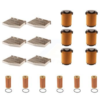 6x Air + 6x Cabin + 6x Engine Cartridge Oil Filter (18 Total) Kit For Volkswagen Jetta KFM-103917
