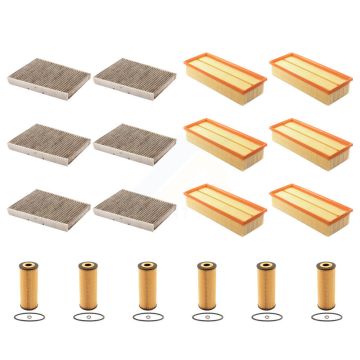 6x Air + 6x Cabin + 6x Engine Cartridge Oil Filter (18 Total) Kit For Volkswagen Jetta KFM-103919