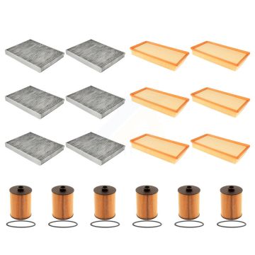 6x Air + 6x Cabin + 6x Engine Cartridge Oil Filter (18 Total) Kit For Volkswagen Touareg KFM-103925