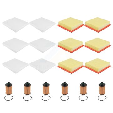 6x Air + 6x Cabin + 6x Engine Cartridge Oil Filter (18 Total) Kit For Jeep Grand Cherokee KFM-103936
