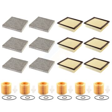 6x Air + 6x Cabin + 6x Engine Cartridge Oil Filter (18 Total) Kit For Lexus NX200t KFM-103938