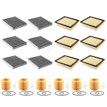 6x Air + 6x Cabin + 6x Engine Cartridge Oil Filter (18 Total) Kit For Lexus RX350 RX350L KFM-103939