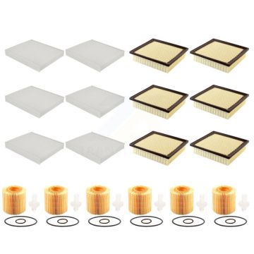 6x Air + 6x Cabin + 6x Engine Cartridge Oil Filter (18 Total) Kit For Lexus RX350 RX350L KFM-103940