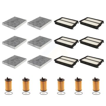 6x Air + 6x Cabin + 6x Engine Cartridge Oil Filter (18 Total) Kit For Kia Sorento 3.3L KFM-103945