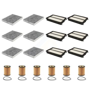 6x Air + 6x Cabin + 6x Engine Cartridge Oil Filter (18 Total) Kit For Kia Sorento 3.3L KFM-103946