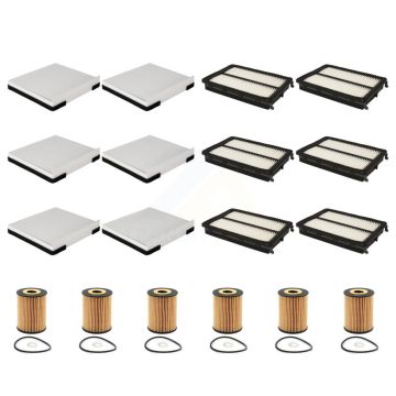 6x Air + 6x Cabin + 6x Engine Cartridge Oil Filter (18 Total) Kit For 20-23 Kia Telluride KFM-103949