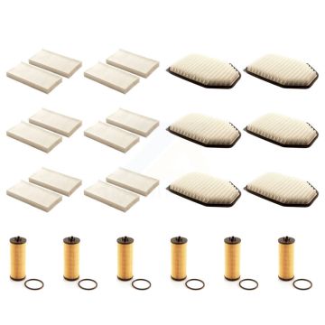 6x Air + 6x Cabin + 6x Engine Cartridge Oil Filter (18 Total) Kit For Jeep Wrangler KFM-103953