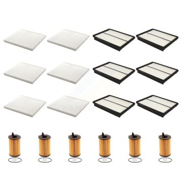 6x Air + 6x Cabin + 6x Engine Cartridge Oil Filter (18 Total) Kit For Hyundai Santa Fe XL KFM-103955