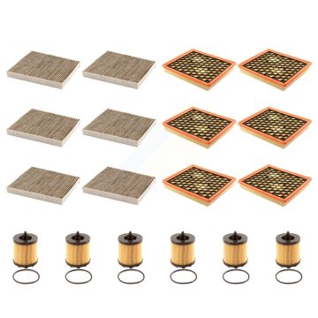 6x Air + 6x Cabin + 6x Engine Cartridge Oil Filter (18 Total) Kit For Chevrolet Impala KFM-103968