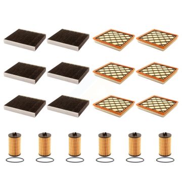 6x Air + 6x Cabin + 6x Engine Cartridge Oil Filter (18 Total) Kit For Chevrolet Cruze KFM-103970