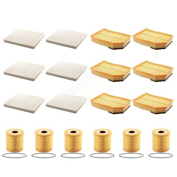 6x Air + 6x Cabin + 6x Engine Cartridge Oil Filter (18 Total) Kit For Volvo XC90 KFM-103982