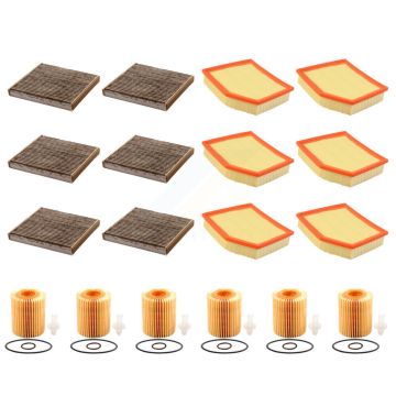 6x Air + 6x Cabin + 6x Engine Cartridge Oil Filter (18 Total) Kit For 08-11 Lexus GS460 KFM-103985