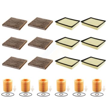 6x Air + 6x Cabin + 6x Engine Cartridge Oil Filter (18 Total) Kit For Toyota Tundra 4.0L KFM-103991