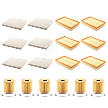 6x Air + 6x Cabin + 6x Engine Cartridge Oil Filter (18 Total) Kit For Volvo S60 XC70 V70 KFM-104000