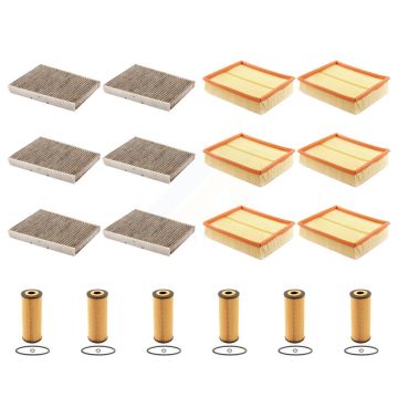 6x Air + 6x Cabin + 6x Engine Cartridge Oil Filter (18 Total) Kit For Volkswagen Passat KFM-104026