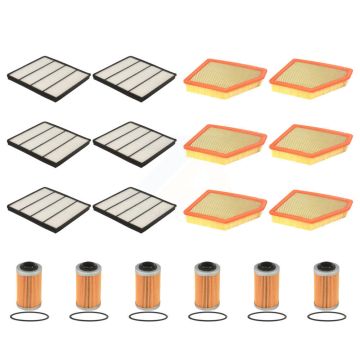 6x Air + 6x Cabin + 6x Engine Cartridge Oil Filter (18 Total) Kit For Chevrolet Camaro KFM-104027