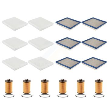 6x Air + 6x Cabin + 6x Engine Cartridge Oil Filter (18 Total) Kit For Chevrolet Colorado KFM-104047