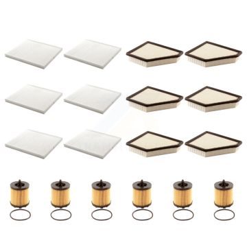 6x Air + 6x Cabin + 6x Engine Cartridge Oil Filter (18 Total) Kit For Chevrolet Equinox KFM-104048