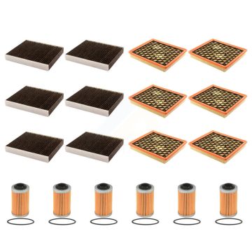 6x Air + 6x Cabin + 6x Engine Cartridge Oil Filter (18 Total) Kit For Saab 9-5 KFM-104049