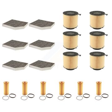 6x Air + 6x Cabin + 6x Engine Cartridge Oil Filter (18 Total) Kit For Audi Q5 S4 S5 SQ5 KFM-104053
