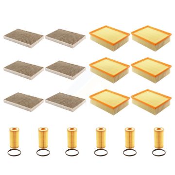 6x Air + 6x Cabin + 6x Engine Cartridge Oil Filter (18 Total) Kit For Audi A4 Quattro KFM-104054