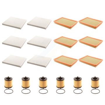 6x Air + 6x Cabin + 6x Engine Cartridge Oil Filter (18 Total) Kit For Saturn Ion KFM-104063